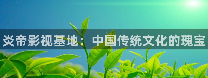 蚂蚁影院黑蚂蚁影院：炎帝影视基地：中国传统文化的瑰宝